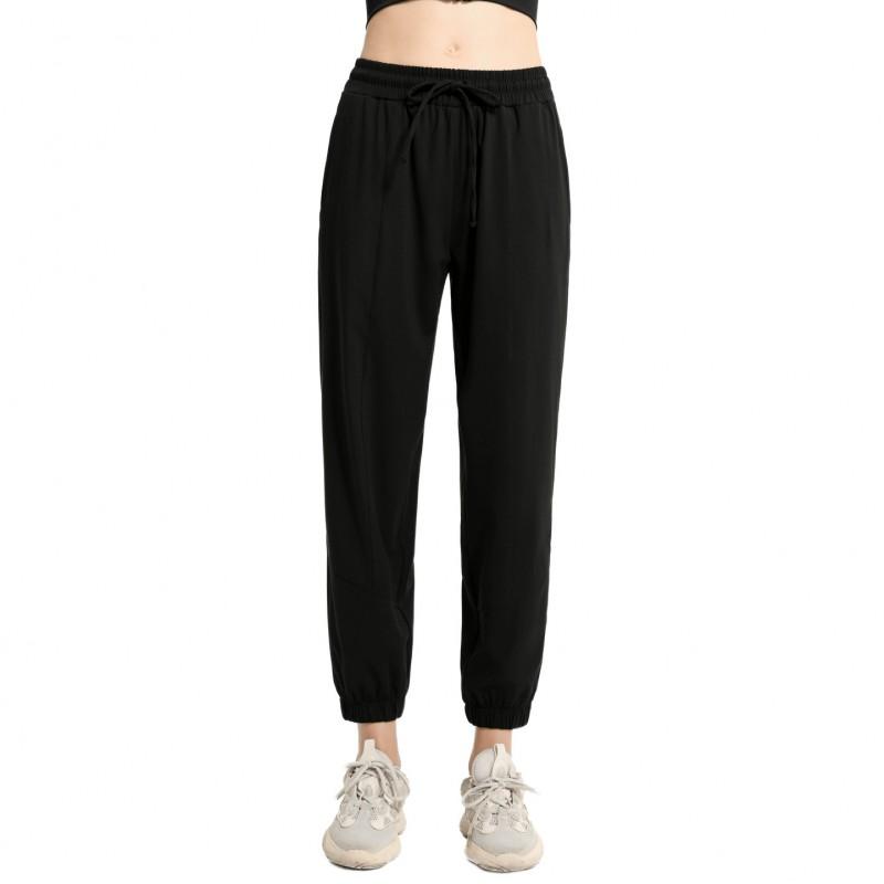 Womens UPF40 Quick-Dry Lightweight Wide-Leg Joggers With Drawstring Waist Yoga Running Summer Outdoor Activities