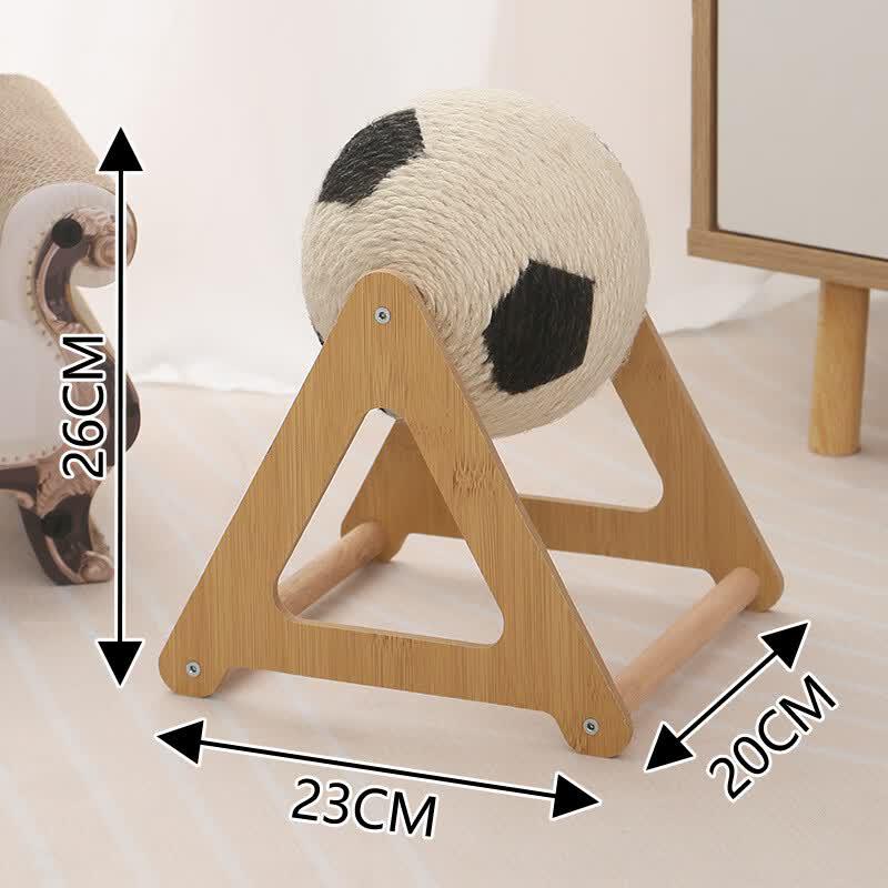 Triangle Cat Scratcher with Rotating Ball