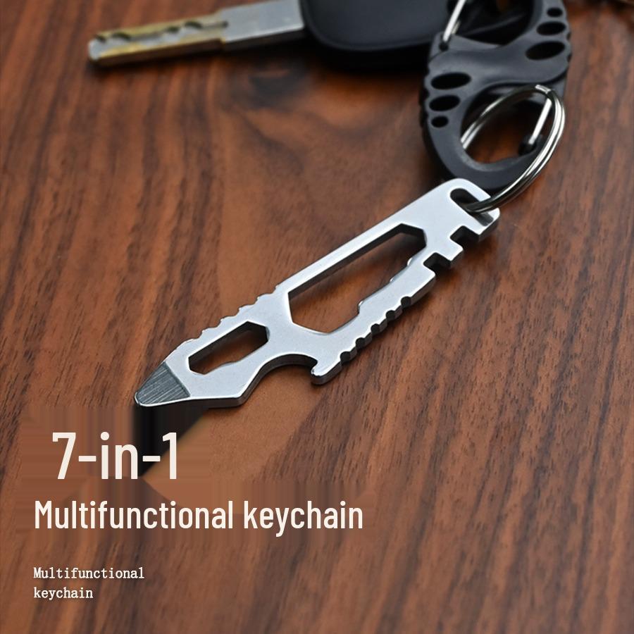Outdoor Multi-tool Key Clip: Pocket Keychain, Bottle Opener & Hex Wrench