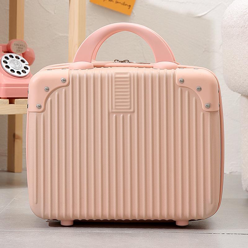 Damen 14-Zoll Minzgrüner Make-up-Koffer: Stilvolles kleines Reisegepäck & Souvenirbox