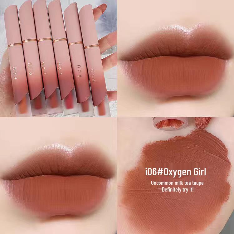 Waterproof Velvet Matte Lip Mud Gloss - Non-Fading, Natural Look for Students and Parties