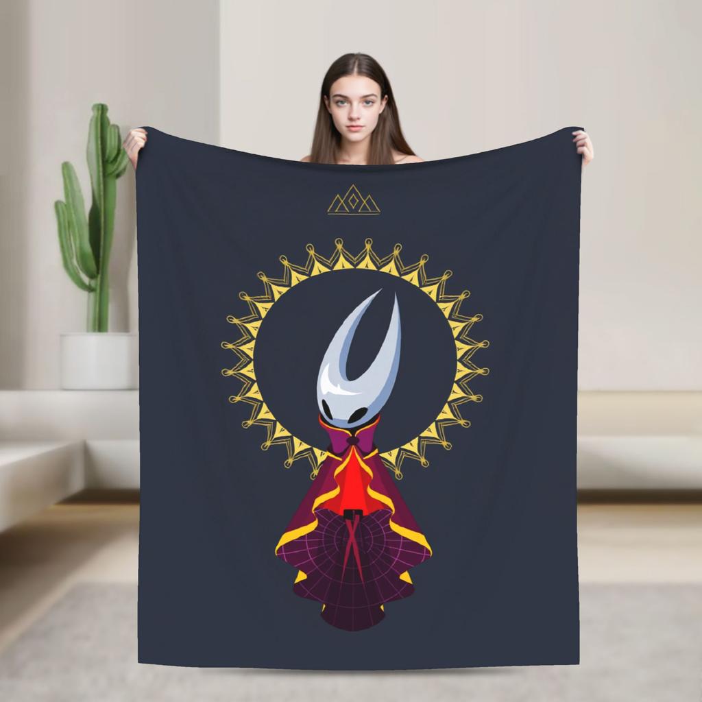 Hollow Knight Silksong blankets Warm Soft Funny Plush Throw blanket For Kids Couch Chair Sofa Bed Flannel Bedspread Bed Cover