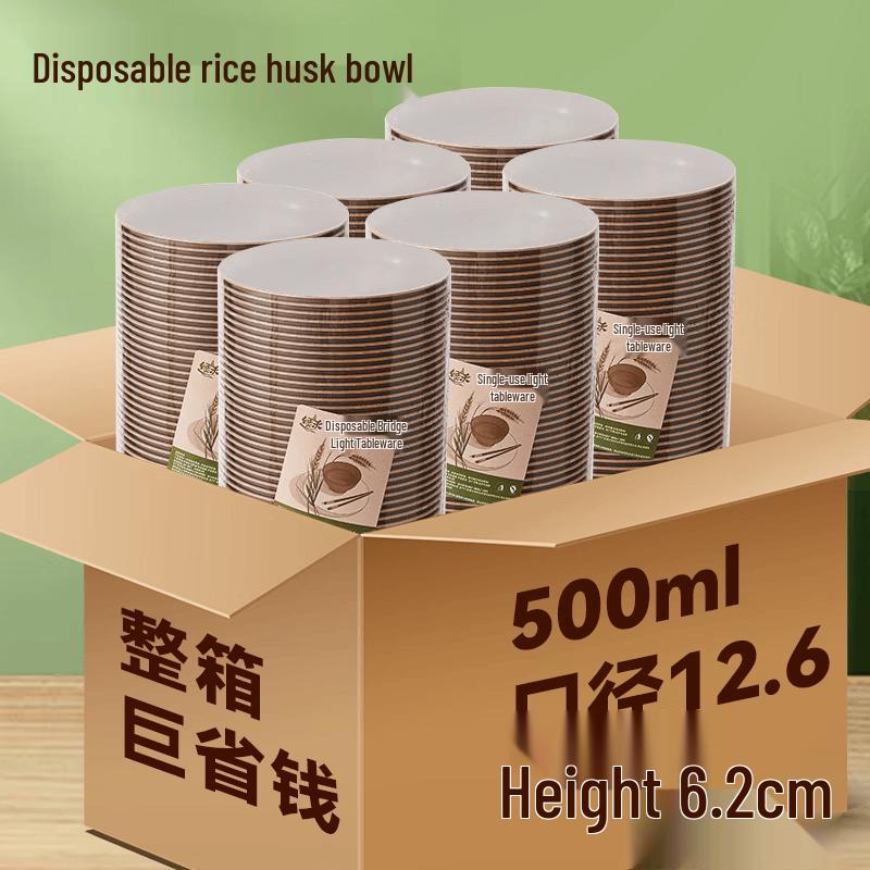 Qiwai Eco-Friendly Rice Husk Disposable Dinnerware Set