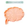 New Silicone Soap Dish with Self-Draining Function, Flower-Shaped Soap Dish, Bathroom Hanging Accessory