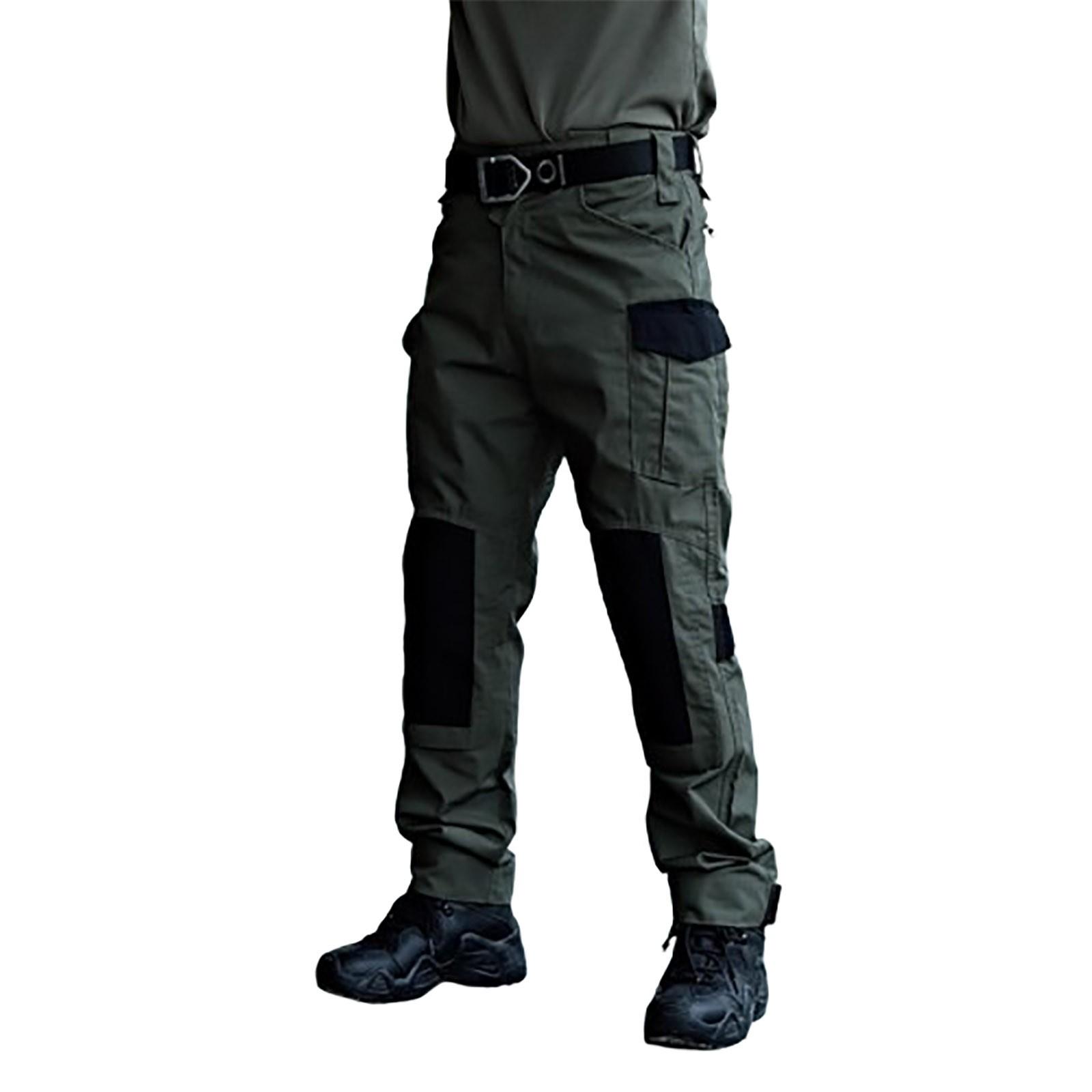 

Прямые брюки для активного отдыха, мужские брызгонепроницаемые комбинезоны, тренировочные брюки для городских поездок на работу XL армия зеленый