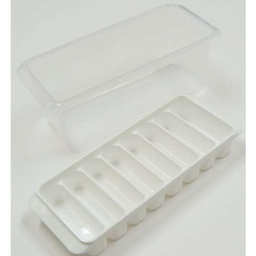 Make Ice That Easily Fits Into Slim Water Bottles! deLijoy Yukipon Block Ice Box/Ice Cube Tray, Made In Japan, Approx. 22x9x9cm (Set of 2)
