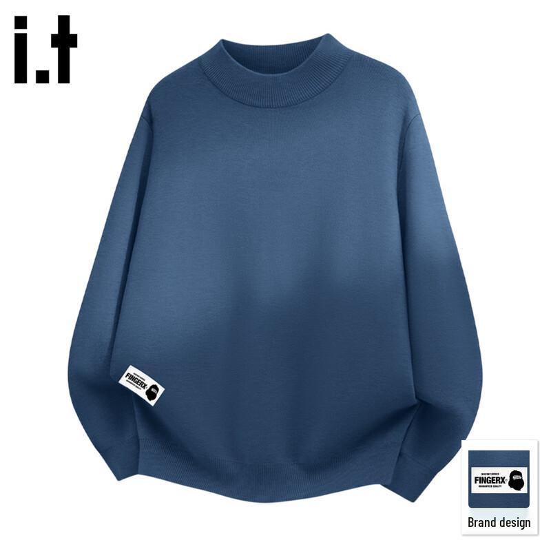 Fingercroxx IT Unisex Half-Turtleneck Plush Knit Sweater