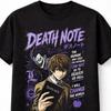 Death Note Anime Light Yagami Ryuk Graficzny Bawełniany Czarny Unisex Koszulka
