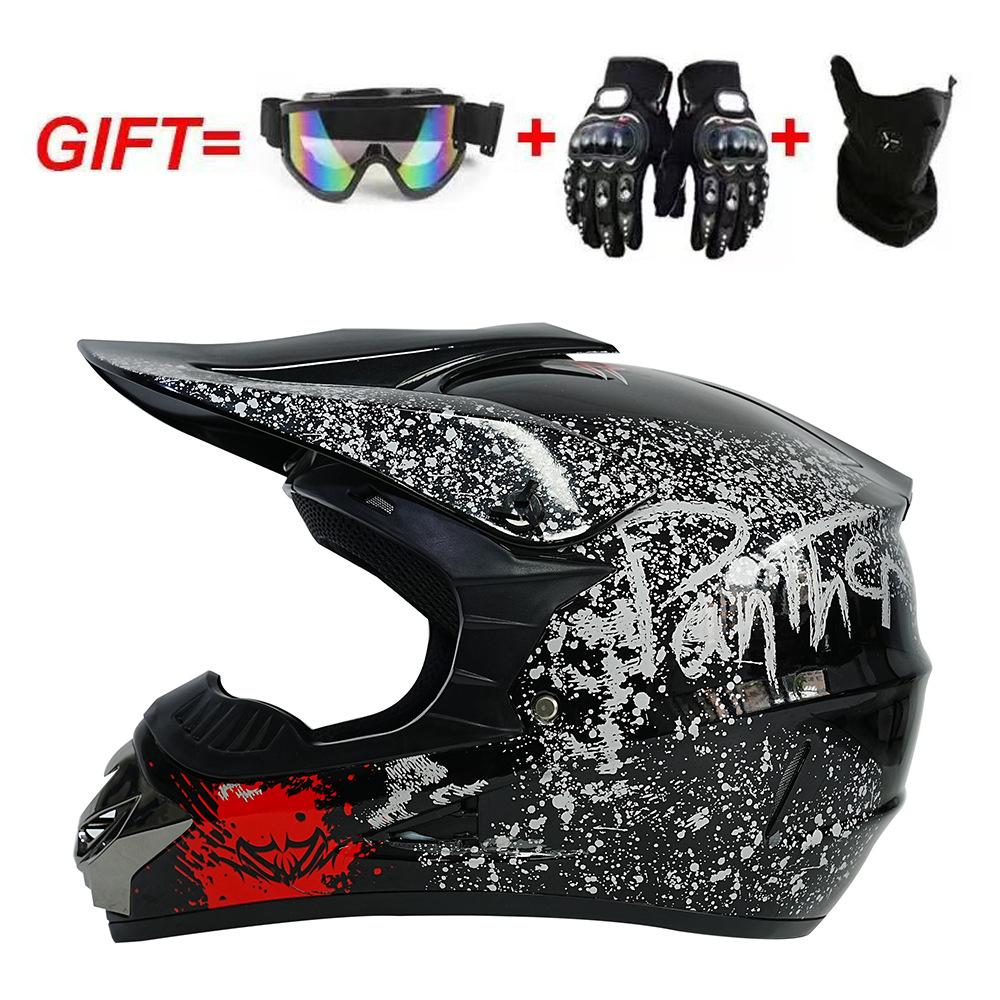 Motorcycle helmet for men, full-face racing motorcycle helmet, mountain downhill full-face helmet, go-kart off-road helmet