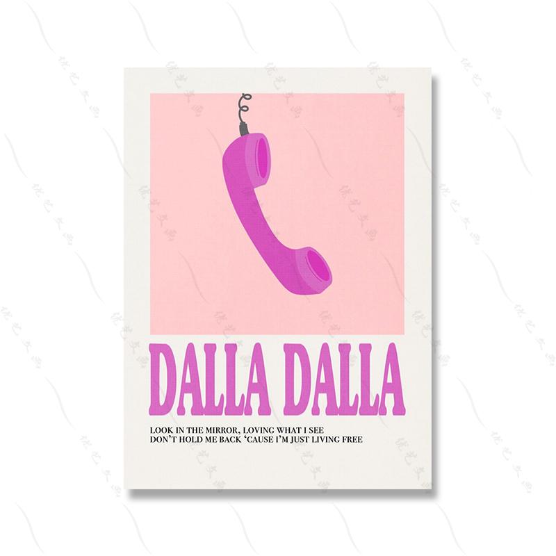 Kpop Music Album Poster Aesthetic Pop Rock Band Wall Art Canvas Print Rapper Canvas Painting Office Singer Room Home Decor Gift