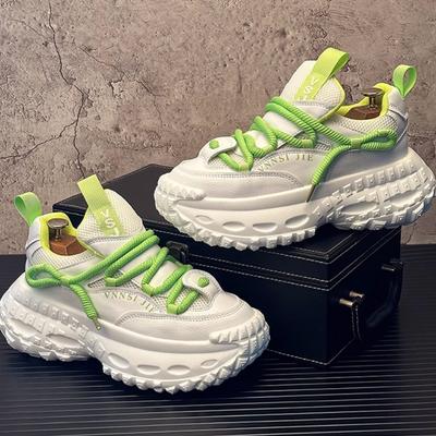 Fashion Summer New Thick-soled Breathable Dad Shoes, Men's Trendy and Versatile Casual Shoes, Men's Mesh Sports Shoes B36