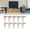 10PCS 24K Copper Gold Plated 90 Degree Right Angle Banana Plugs for 4mm Speaker Cable Sound Jack