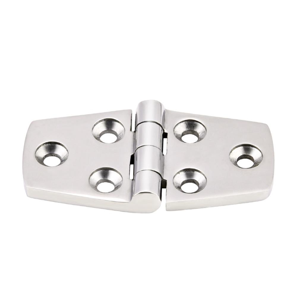 76 * 38mm/102*38mm Marine Boat Cabin Door 316 Stainless Steel Flush Door Hinge  Marine Lids