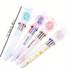 10pcs Creative Butterfly Sequin Ten-color Ballpoint Pen Press Ballpoint Pen Color Multi-color Graffiti Hand-door Oil Pen