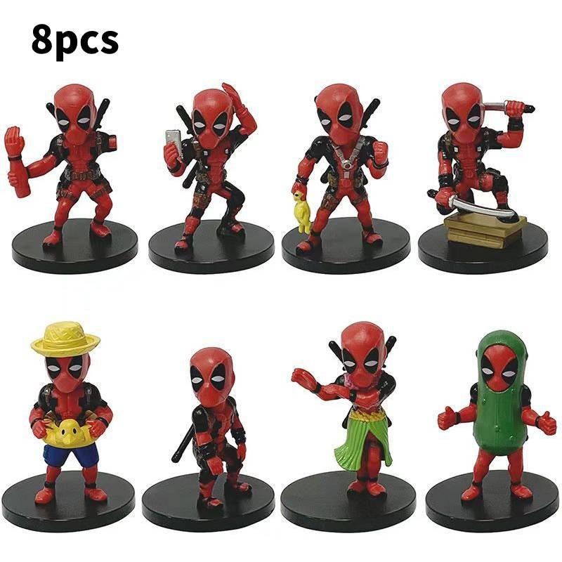 Character Deadpool Model Toys Cute Cartoon Living Room Tabletop Decor Dolls