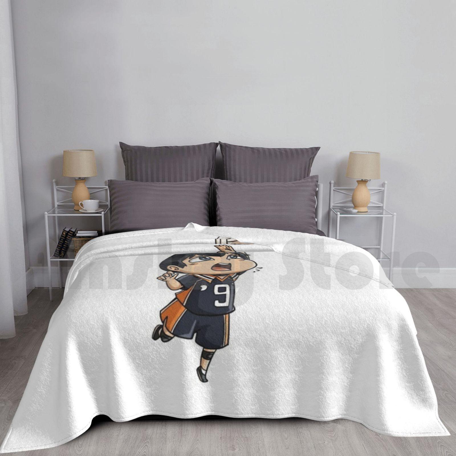 Kageyam Blanket Fashion Custom 194 Kageyama Anime Manga Kageyama Tobio Hinata Haikyu Volleyball Size: 75*100cm, Weight: 230 GSM