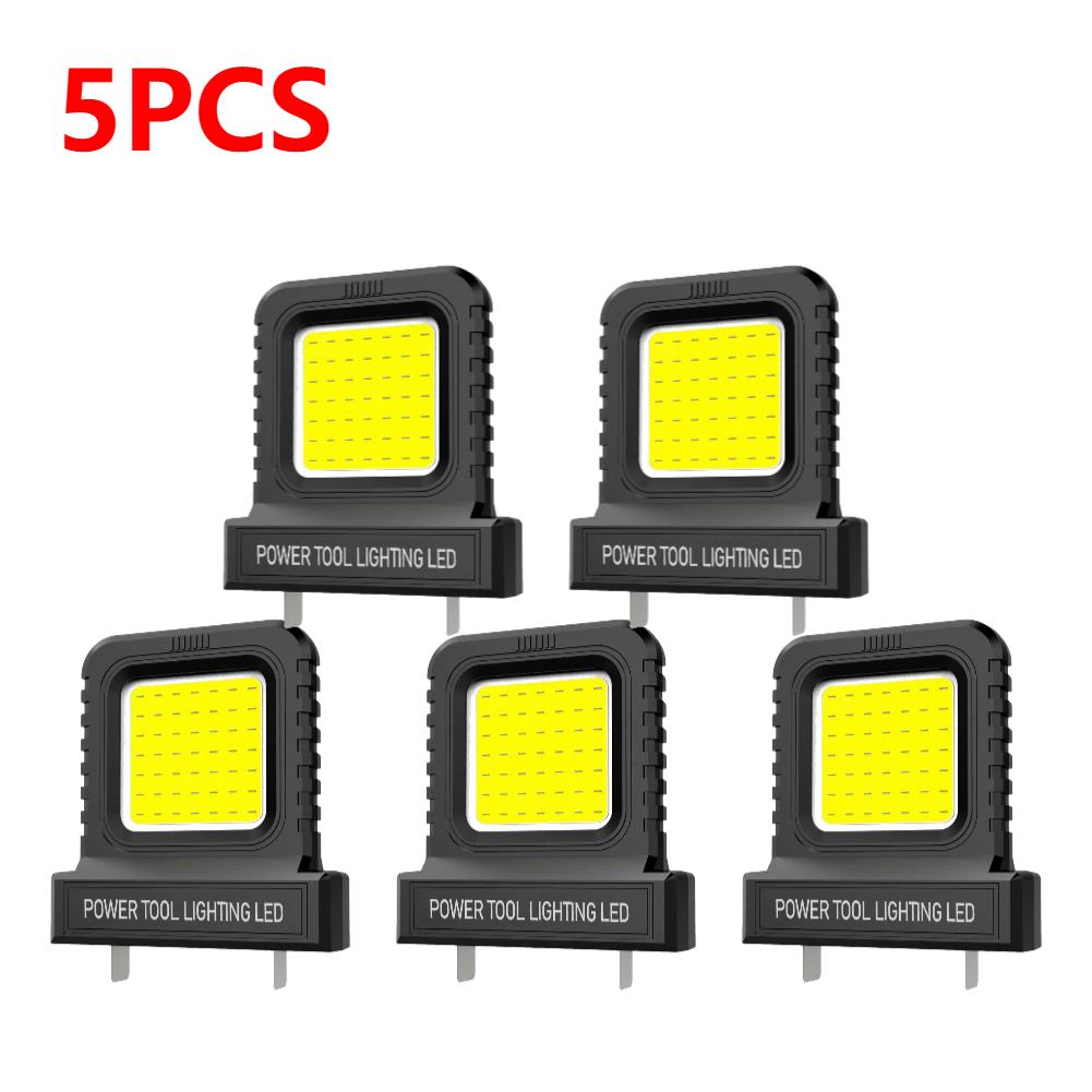 1-5Pcs 14W LED Camping Lantern Mini Pocket Work Light Inspection Power Tool LED Work Light For 20V-21V Lithium Batteries