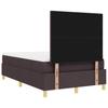 Boxspring bed with headboard Dark Brown 120 x 190 cm Fabric