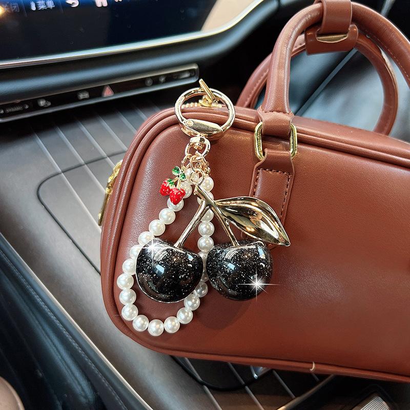Yogodlns Cute Cherry Mini Backpack Hanging Handbag Pendant Bag Pendant Bags Accessories