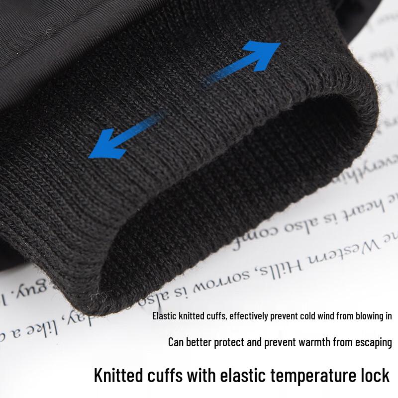 Muqingqing Winter Warm Windproof Touchscreen Cycling Gloves