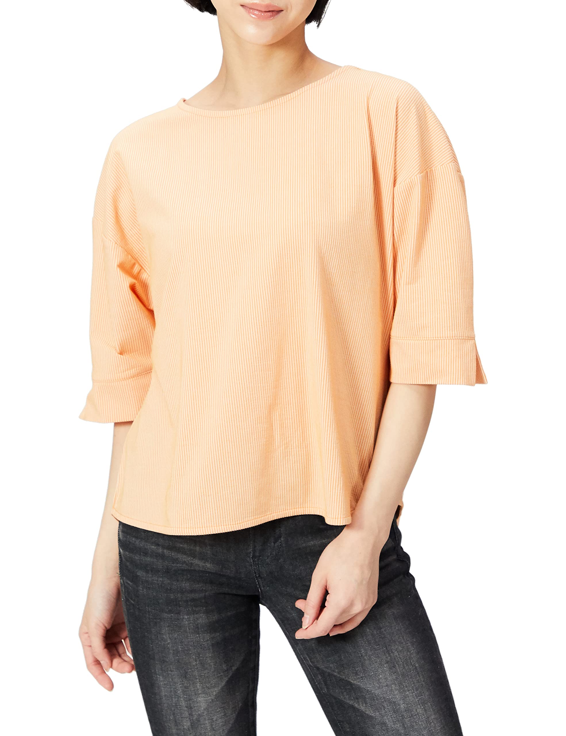 

Something ST614 Back Tuck Dolman Sleeve Top оранжевый