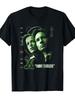 LocalMen Women's "I Want To Believe" X-Files Printed T-shirt - Retro TV Drama Theme T-shirt with Iconic "I Want To Believe" -...