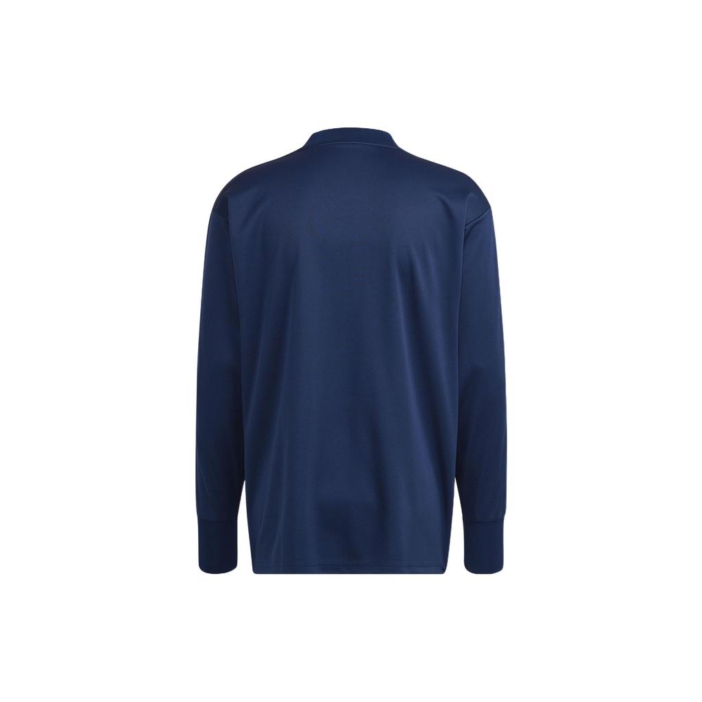 Adidas Argentina Team Logo Crew Neck Long Sleeve Football Shirt Men Tops Blue HF3957