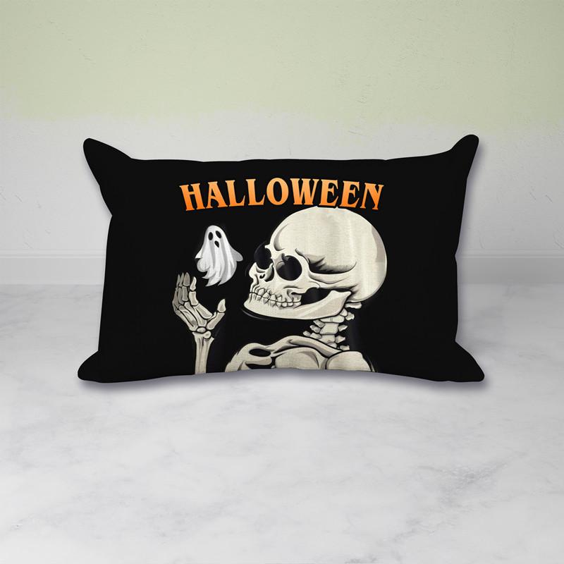 Halloween Waist Pillowcase Festive Atmosphere Decorate Living Room Sofa Pillowcase Polyester Printed Cushion Cover