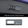 Car Trunk Switch Warning Sticker Tailgate Lifting Cover Decal For VW GTI Polo Golf Passat Jetta Tiguan Arteon CC Taigo Hub Cap