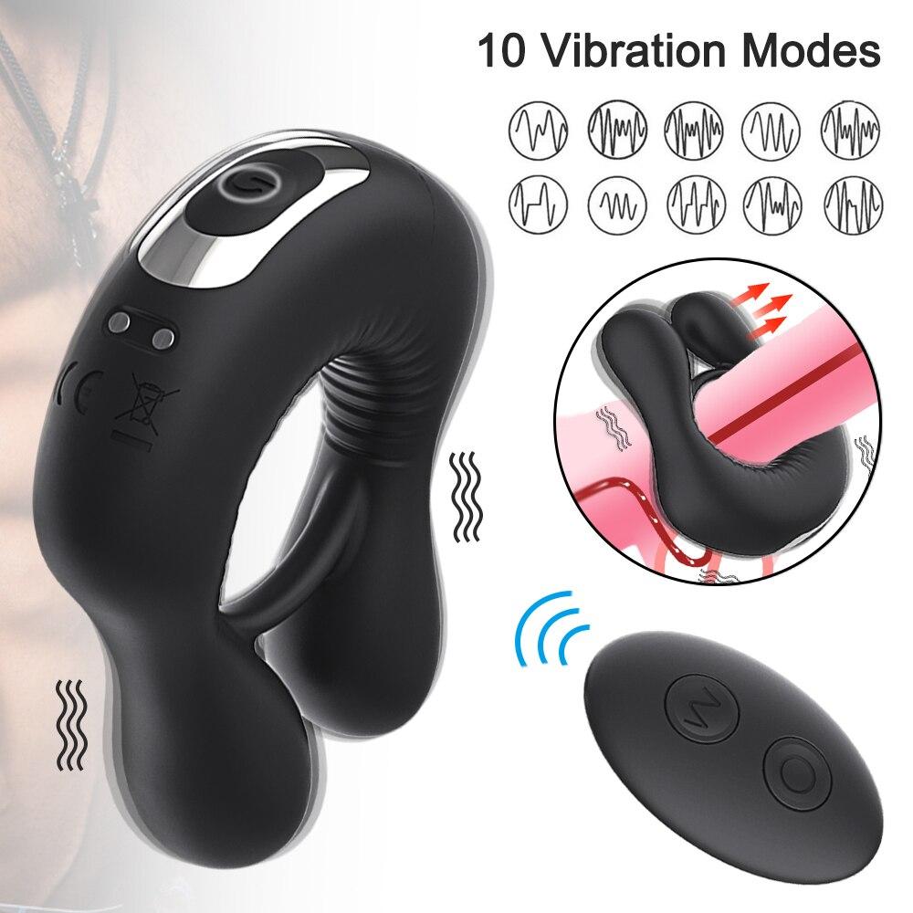 Vibrator Cockring Penisring Delay Ejaculation Penis Cock Ring for Man Sex Toys for Men Erotic Toys in Couple Vibrating Rings