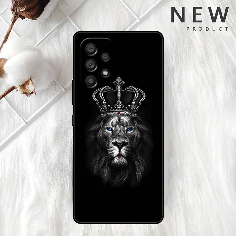 Wolf Löwe Tier Hülle Für Samsung Galaxy A54 A52 A14 5G A53 A12 A13 A71 A23 A34 A33 A21s Handyhülle