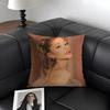AAriana GrandeE Singer Cushion Cover Natural Linen Organic Fabric DoubleSided Printing Sofa Home Decor Gift Pillow Case
