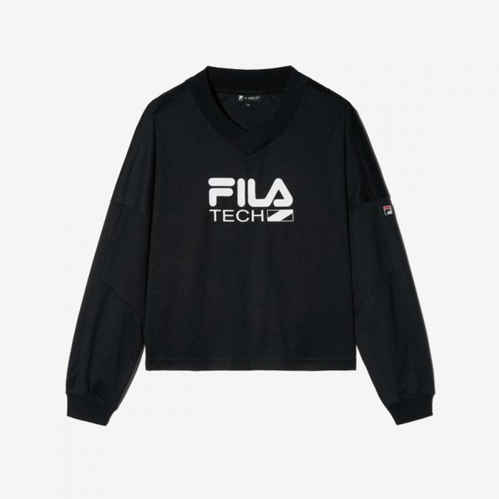 Fila Hailey Bieber Sports Shirt BLACK/W80