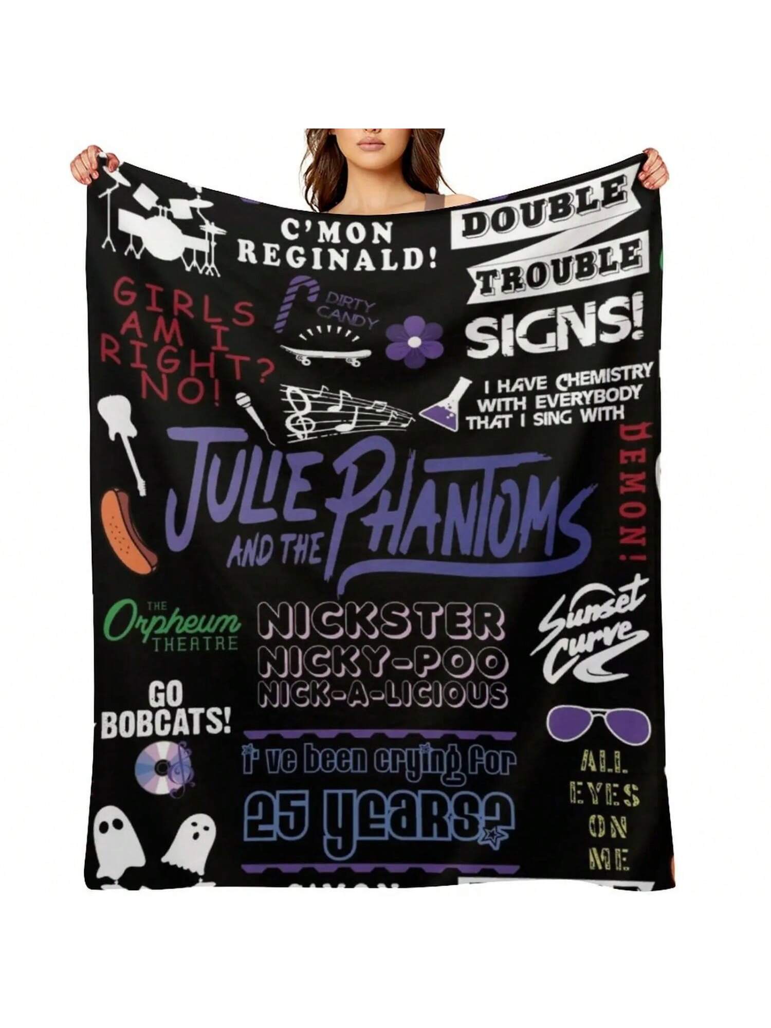 Julie And The Phantoms Pack Throw Blanket Anime Manga Plaid On The Sofa Thermal Blankets 75X95CM
