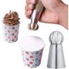 3 Stück/Set Edelstahl Gebäckbrenner Zuckerguss Düsenspitzen zum Verzieren von Cupcakes und Kuchen, zum Herstellen von Windbeuteln, Backküchenwerkzeuge