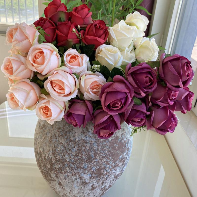 Luxury Artificial Peony Bouquet For Wedding Home Office Flowers Decorations Gift