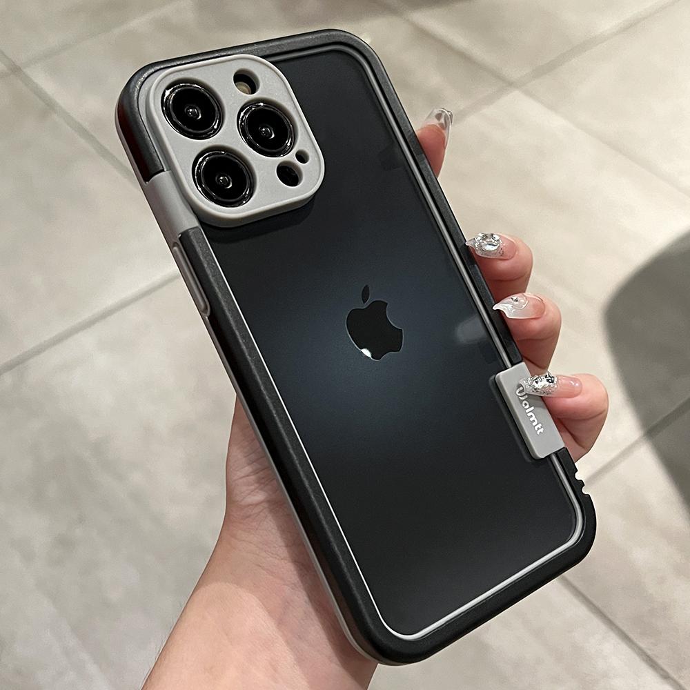 

Frame Liquid Silicone Bumper Case For iPhone 17 15 11 12 13 14 Pro Max Plus Contrast Color Soft Border Shockproof Cover For iPhone 16 ProMax