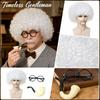 Old Man Costume Set With, Fake Pipe and Glasses for Halloween and Costume Party, 22