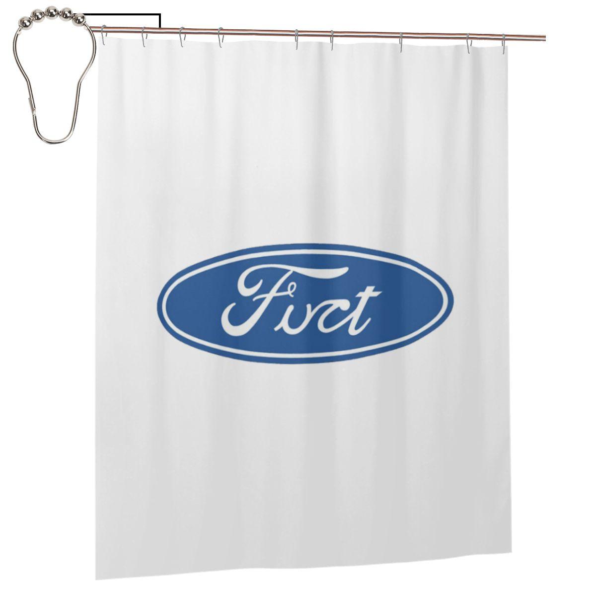 

Fuct Shower Curtain Bathroom Polyester Waterproof Bath Curtains With Hooks W60H190(CM)-1 Pcs