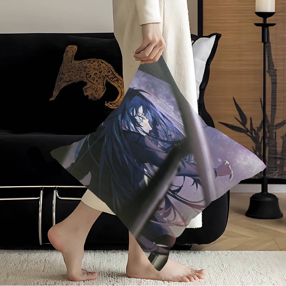 Ado Cartoon Female Singer Cushion Cover Car Throw Pillow Case For Sofa Car Christmas Gift 40x40cm 45x45cm
