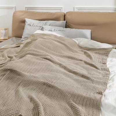 Petite couverture jetée en fil pour canapé, douce, tricotée, housse de canapé, couverture de bureau pour la climatisation, couverture pour sieste, châle douillet, couverture de lit pour salon, pour un usage quotidien