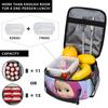 M-Masha and Bear Cute Cartoon Insulated Lunch Bags Cooler Bag Reusable,Meal Container Leakproof Tote Lunch Box Food Bag
