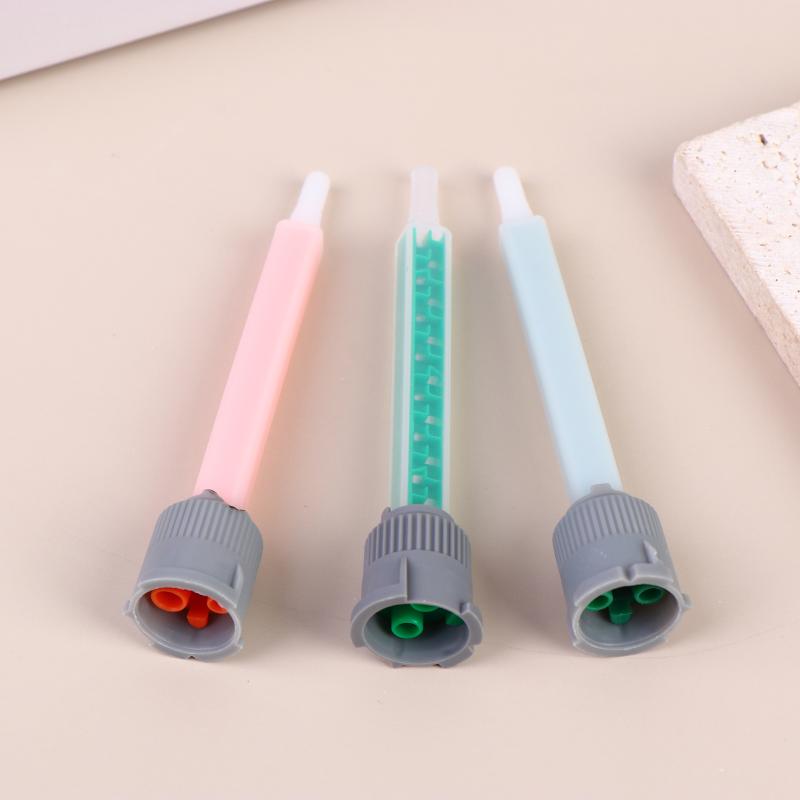 10Pcs Epoxy Adhesive Mixing Nozzles,Glue Static Mixer ,Adhesive Mixing Tube (1:1 Ratio)For Ab Glue Gun, Liquid Mix