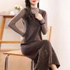 Women's Cashmere Dress Qinghe Cashmere 30% Cashmere 70% Wool Autumn and Winter Cashmere Skirt Soft and Warm