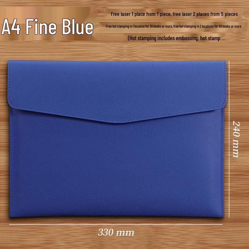 Custom A4 Lychee Grain Document File Bag and Briefcase