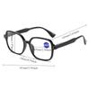 Oversize Frame Reading Glasses Anti Blue Light Presbyopia Transparent Women's Reading Eyeglasses Hyperopia For Men +1.0 To +4.0
