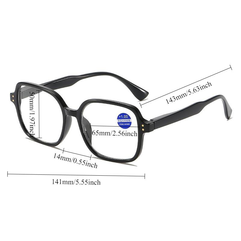 Oversize Frame Reading Glasses Anti Blue Light Presbyopia Transparent Women's Reading Eyeglasses Hyperopia For Men +1.0 To +4.0