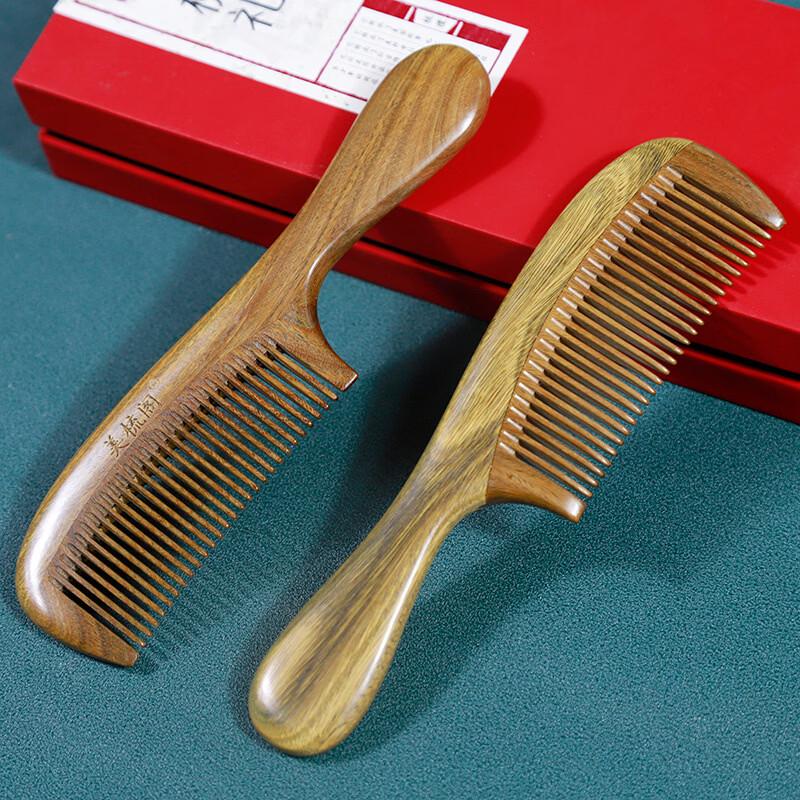 Green Sandalwood Hair Comb