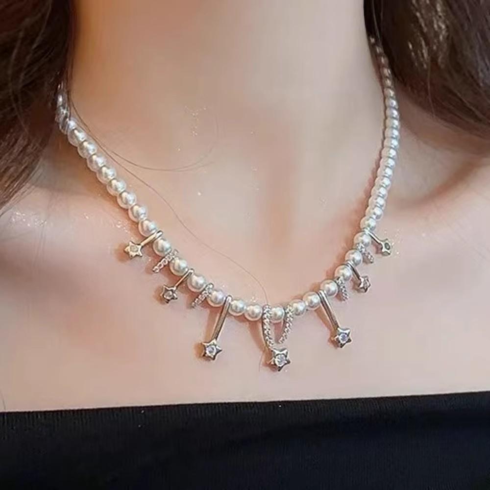Where is the pearl slightly drunk meteor necklace, simple pearl necklace серебряный