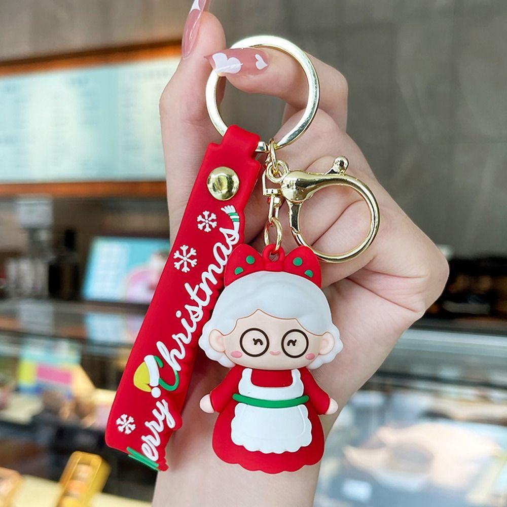Tree Pendant Mobile Phone Hanging Ornament Christmas Keychain Car Key Ring Key Chain Bag Charm